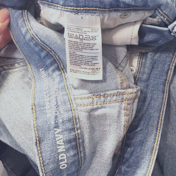 Old Navy-4 Pairs-Black, Gray, Blue-Size 0-Distressed-High Rise-OG Straight-Droit - Picture 12 of 15